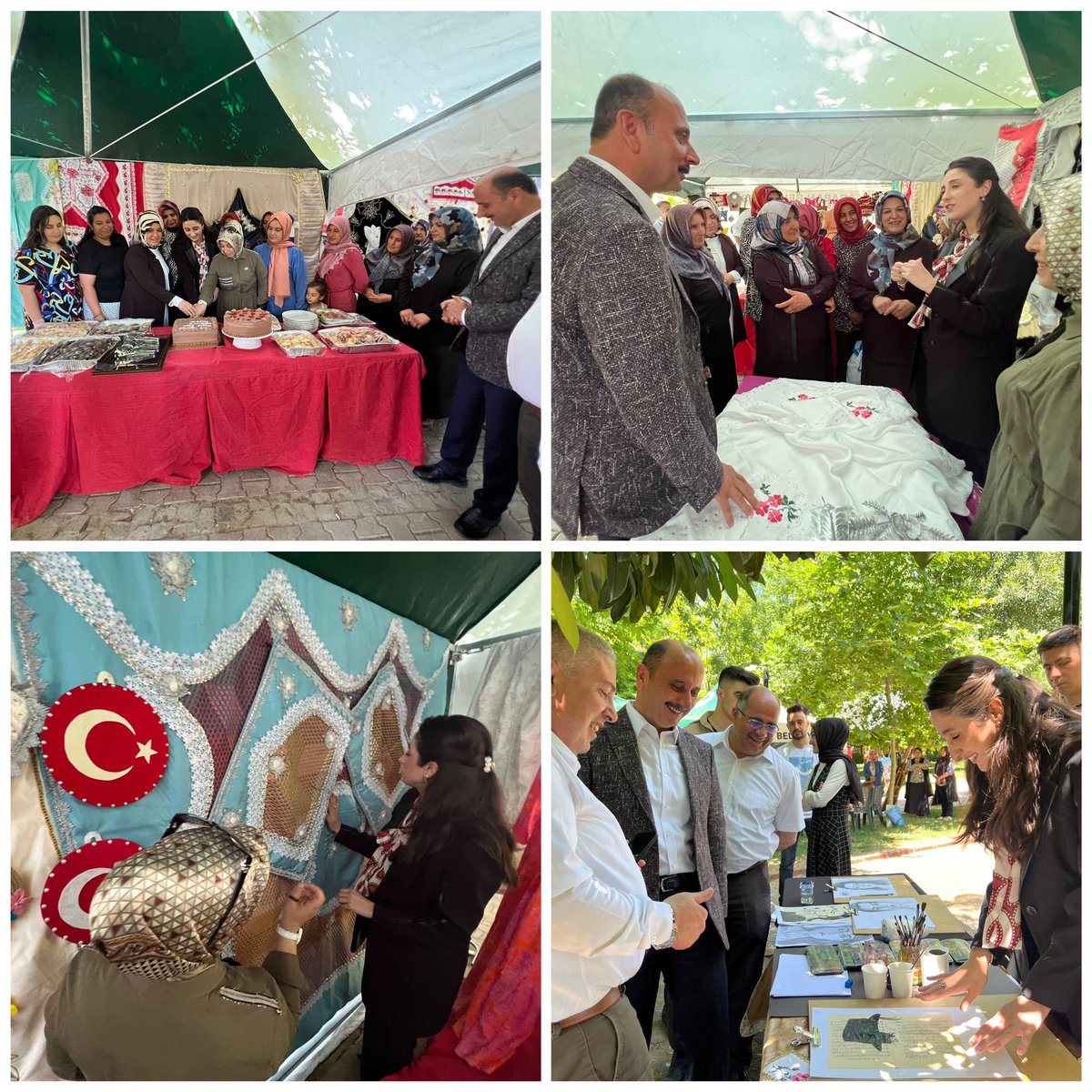 ArabanKaymakam's tweet photo. 📌Kaymakamımız Sayın Hilal Kızılkaya,Araban Belediye Başkanı Sayın Hasan Doğru ve İlçe Milli Eğitim Müdürü Sayın Ömer Karayılan ile beraber Araban Halk Eğitim Merkezi tarafından düzenlenen Hayat Boyu Öğrenme Şenliği’ne katılarak,sergilenen el emeği göz nuru ürünleri incelediler. https://t.co/f6r4lqMH7e