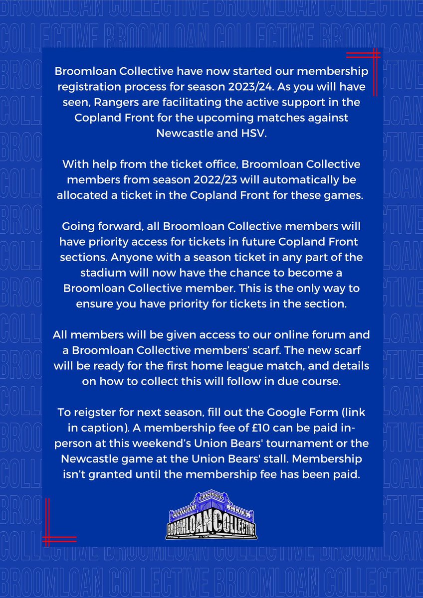 CCollective2024's tweet photo. Join Broomloan Collective to ensure priority for Copland Front section moves. Fill in the following form: https://t.co/41elDpEq0n https://t.co/ViLK616aga