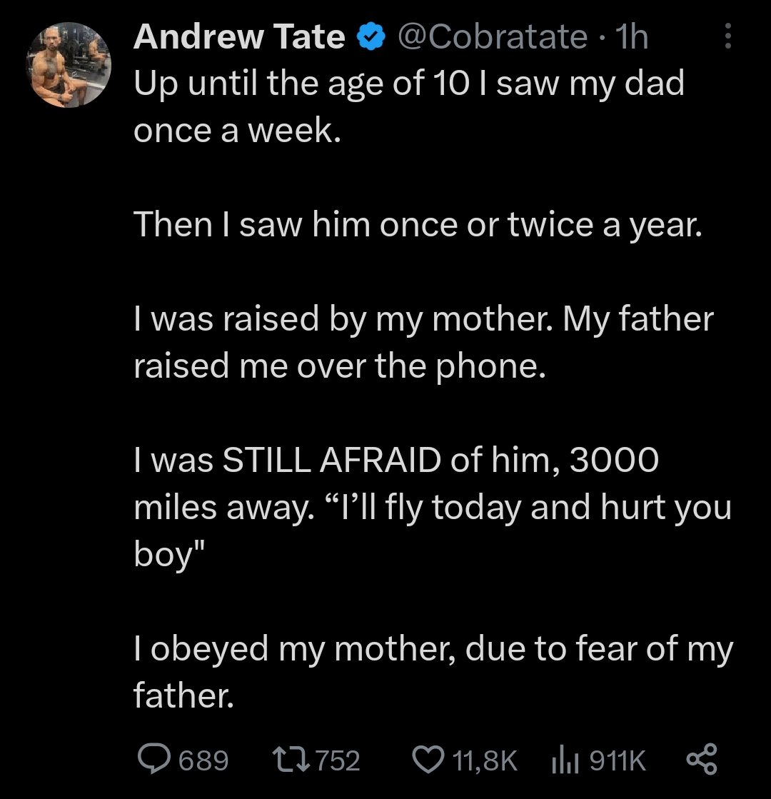 Who was Andrew Tate's dad?