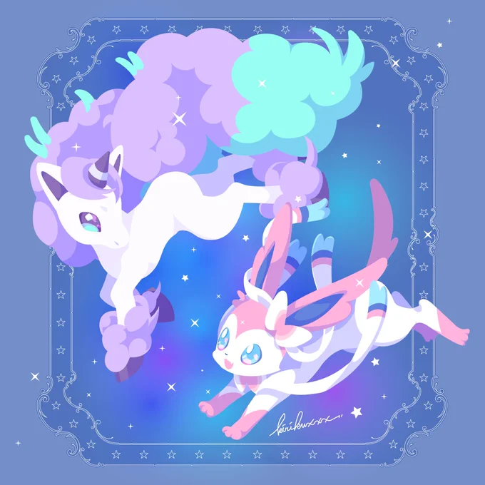 トロプリと剣盾とコラボ企画 #みなさん2年前の今頃はどんな絵描いてましたか