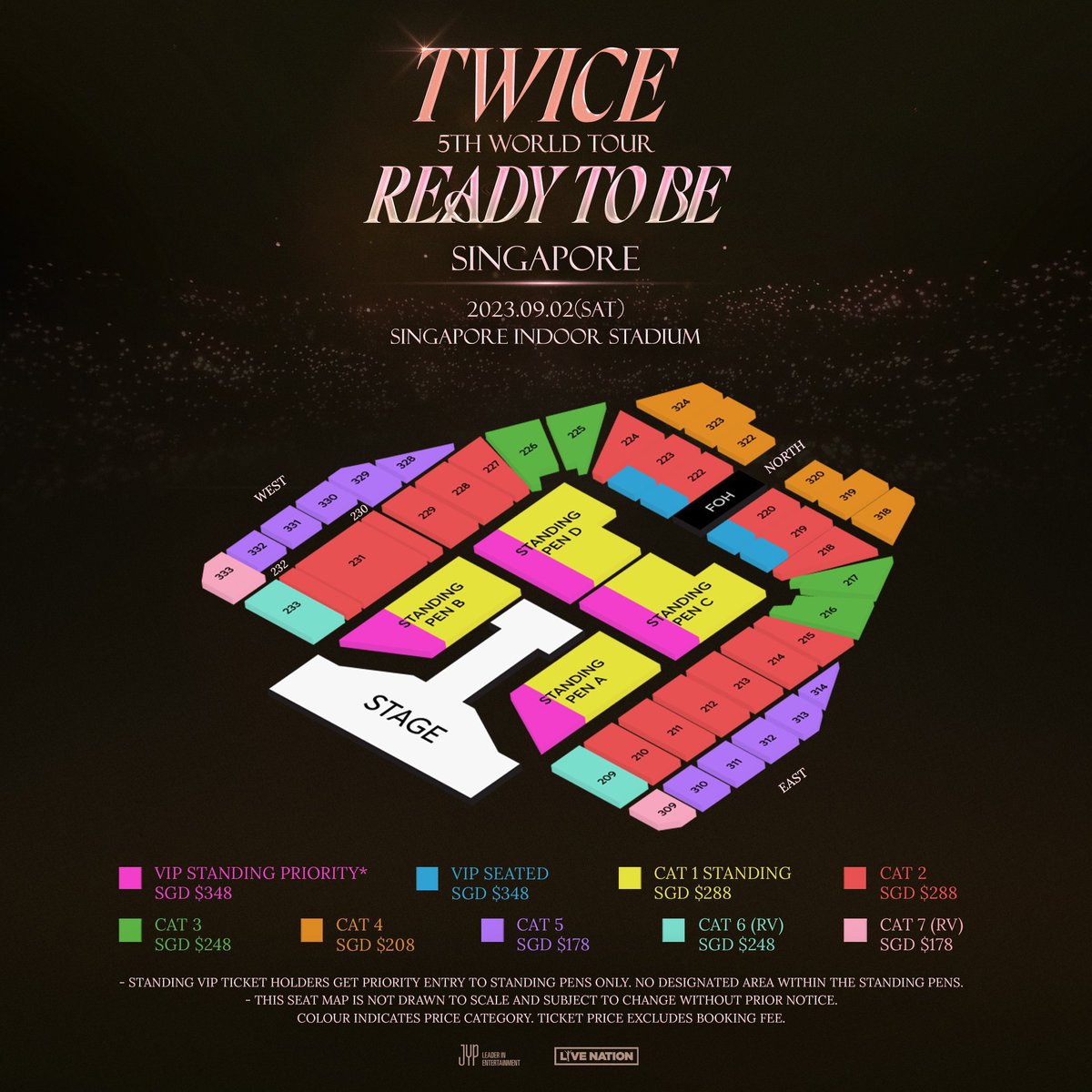 LinhChanHee's tweet photo. WTS - Twice World Tour in Singapore.

2 tix VIP Standing Pen D 

Not origin price. Please dm!

#TWICE #트와이스 #READYTOBE #TWICE_5TH_WORLD_TOUR #TWICE_5TH_WORLD_TOUR_SG #TWICEinSG https://t.co/zVz0Co6xCh