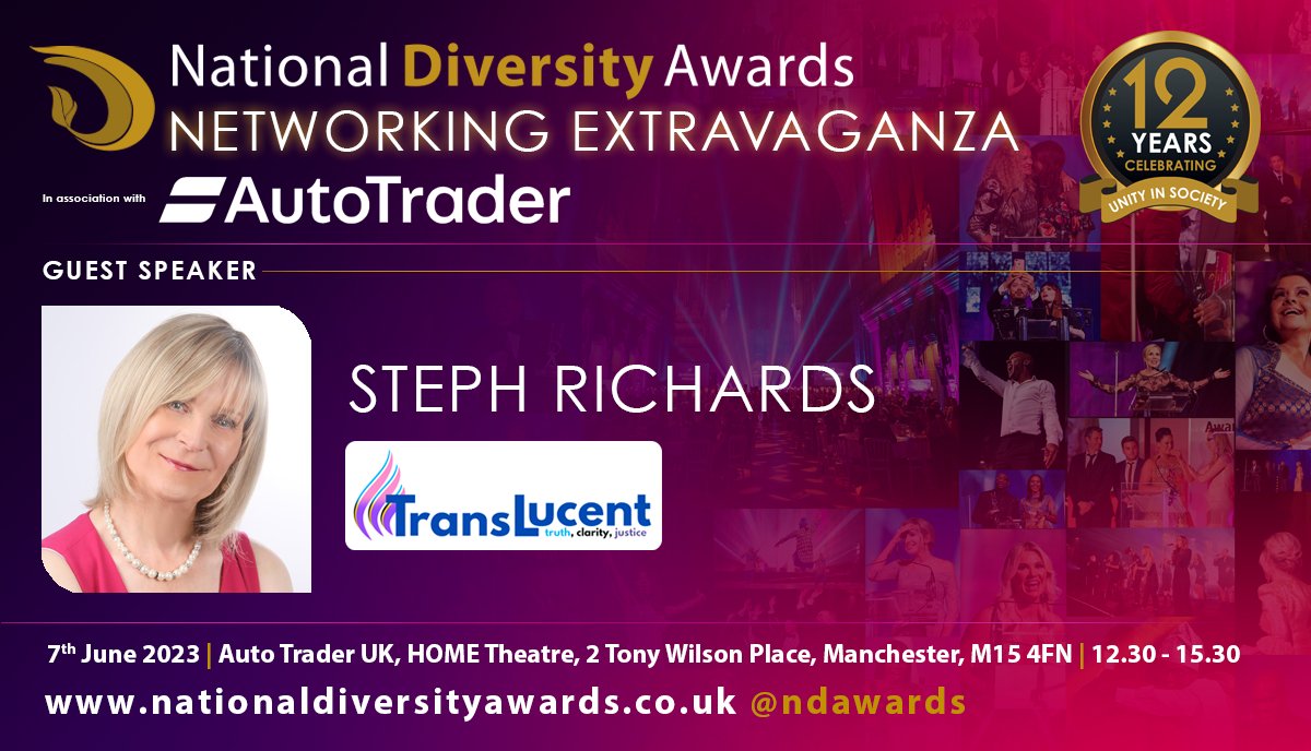 Moving swiftly on, we are thrilled to welcome professional international speaker for trans rights Stephanie Richards to address our delegates this afternoon! Stephanie is the Founder of @PlaceSteph - Winner of the #NDA22 Community Organisation Award for LGBT! #NDA