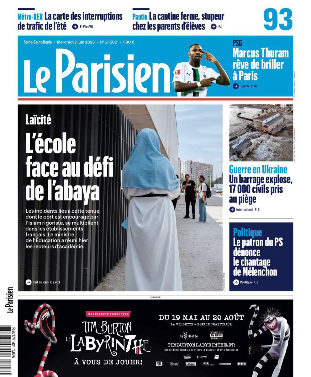 L'insoumise @MathildePanot défend l'#abaya vêtement adorée des femmes islamistes.

En taxant @le_Parisien d'islamophobie, @MathildePanot met une cible sur le front de ces journalistes.

La dernière fois qu'un individu a fait ça, un professeur (Samuel Paty) a été décapité.