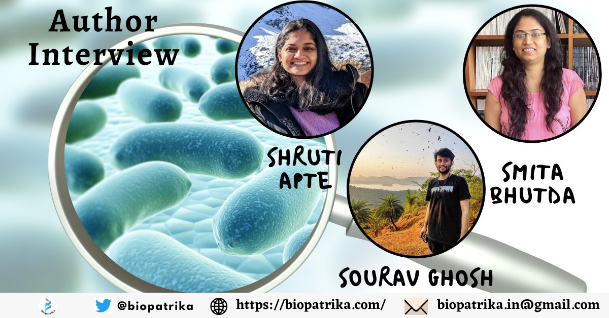 Biopatrika (@biopatrika) on Twitter photo 📢 Exciting News!
🌟 Join us for an exclusive author interview on Biopatrika!
🎙️ <a href="/Shruti__apte/">Shruti Apte</a> <a href="/SouravSGW/">Sourav Ghosh</a> <a href="/Imsnehasmita/">Dr. Smita Bhutda</a> from the lab of Prof Anirban Banerjee <a href="/Banerjeeiitb/">Anirban Banerjee</a> at <a href="/iitbombay/">IIT Bombay</a> are here to discuss their groundbreaking research published in Science Advances! 📚🔬 📢 Exciting News!
🌟 Join us for an exclusive author interview on Biopatrika!
🎙️ <a href="/Shruti__apte/">Shruti Apte</a> <a href="/SouravSGW/">Sourav Ghosh</a> <a href="/Imsnehasmita/">Dr. Smita Bhutda</a> from the lab of Prof Anirban Banerjee <a href="/Banerjeeiitb/">Anirban Banerjee</a> at <a href="/iitbombay/">IIT Bombay</a> are here to discuss their groundbreaking research published in Science Advances! 📚🔬