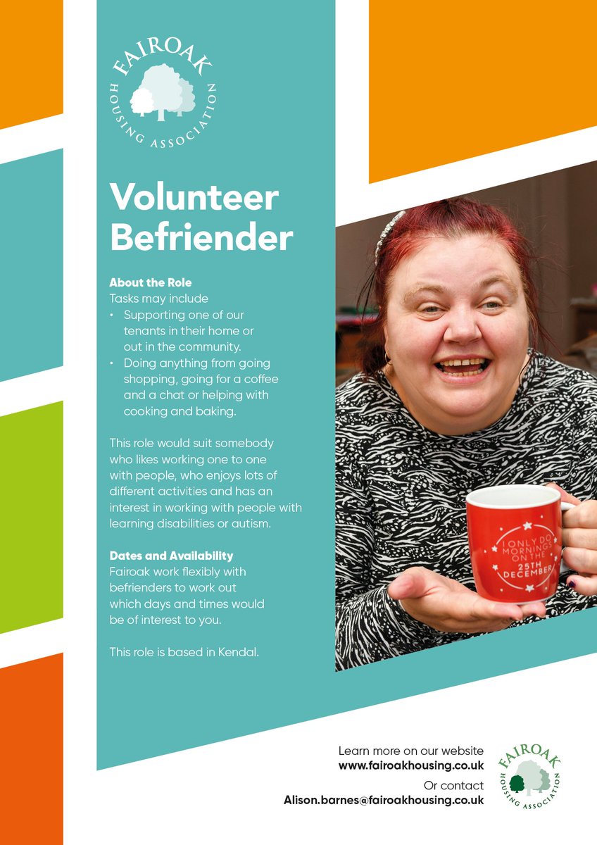 FairoakHousing's tweet photo. As part of volunteer's week we're looking for exceptional people to volunteer with our tenants. Have a look at our fantastic new posters. You can find out more here https://t.co/wiOWRHob2W

#VolunteersWeek #Gardening #Befreinding #community #volunteers https://t.co/52SDFliRMT