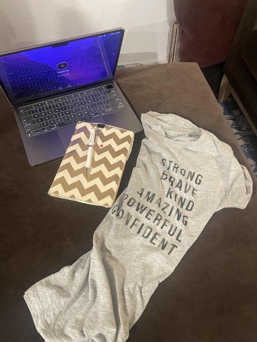 I saw this shirt &amp; had to pick it up. I call it my #affirmation shirt. 🙌🏽 Truth is, some days I feel braver than others, &amp; others not so much. But it's a journey &amp; more than anything, I want to always be able to say that I'm trying my best🌟 What affirmations do you find helpful?