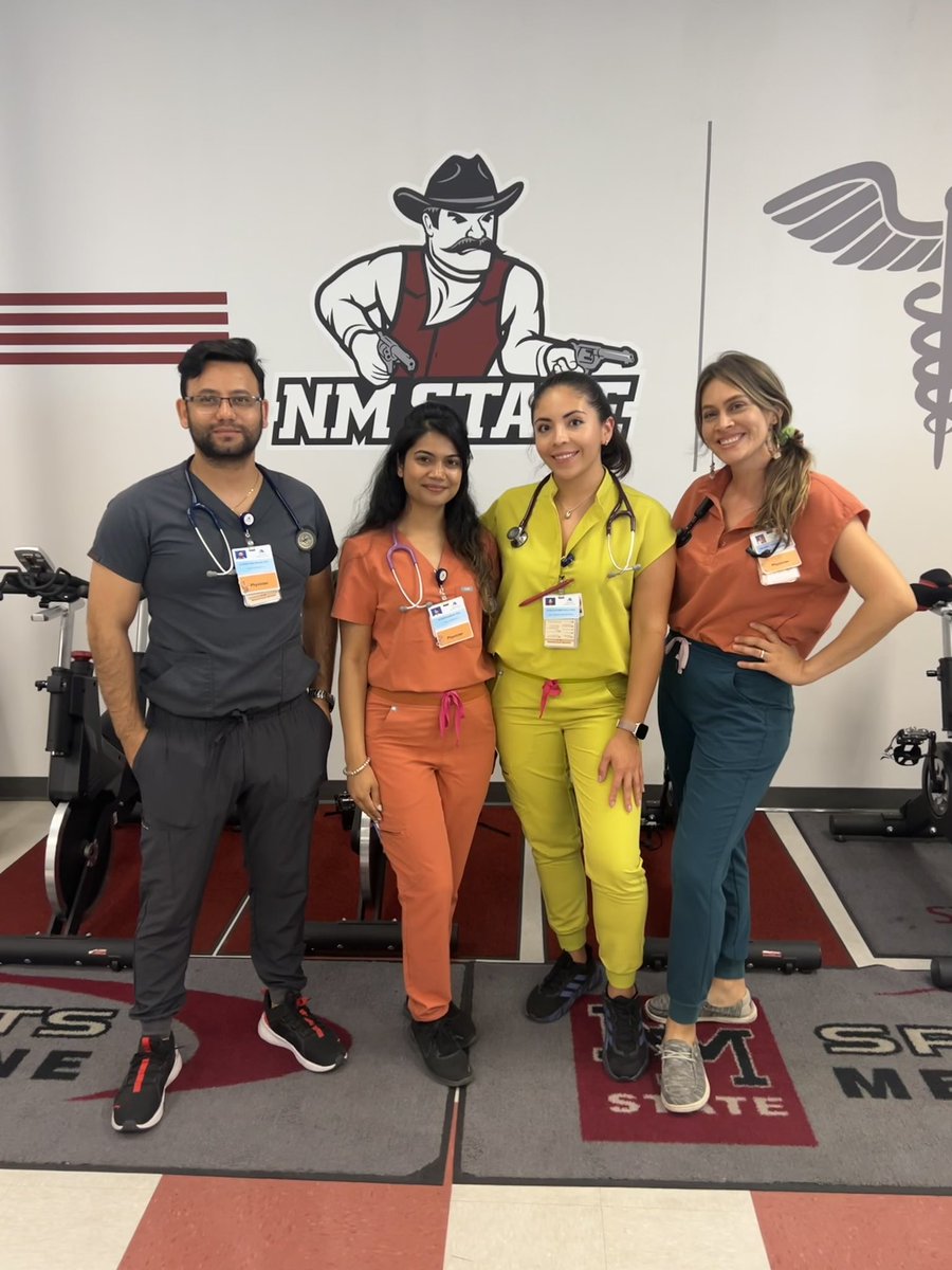 snmfmrp's tweet photo. Family Medicine residents helping with sports physicals for NMSU football team. https://t.co/SKHfOuuqrg