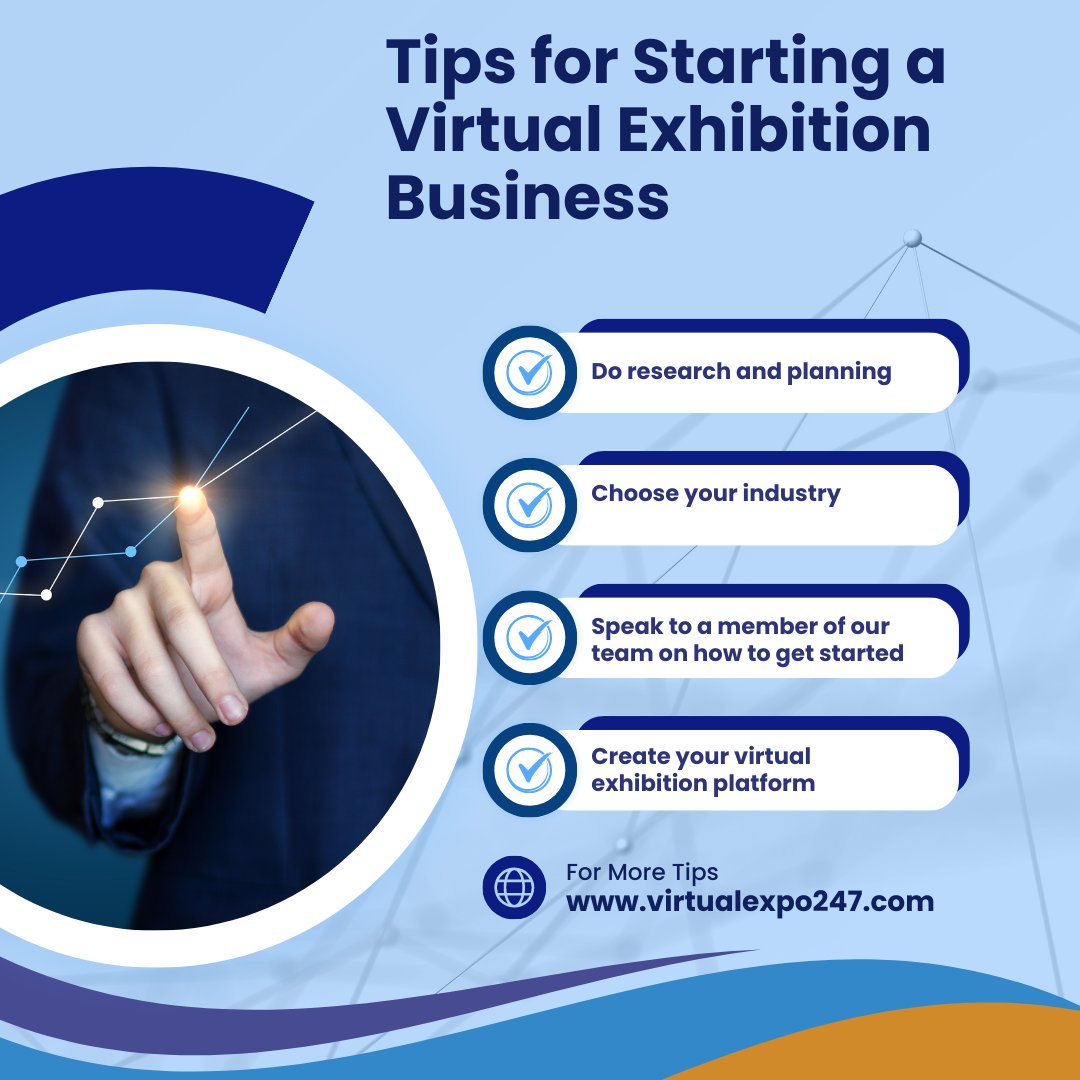 VirtualExpo247's tweet photo. Tips for starting your own virtual exhibition business.

Read industry related blogs at https://t.co/jLGlQ05r2T

#virtual #exhibition #open247 #startyourownbusiness #business #startup #beyourownboss https://t.co/QM3bVeynCA