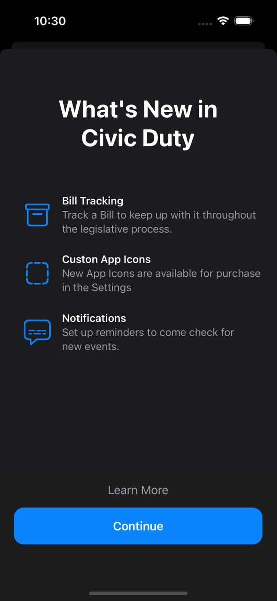 m0rgabyte's tweet photo. Getting so pumped for this next version of @civicdutyapp!

#buildinpublic #iosdev https://t.co/3OGM9nETUA