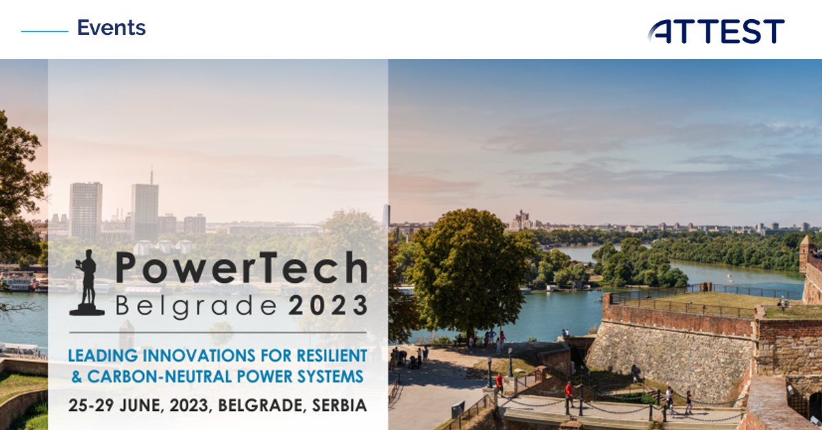 📅 𝐒𝐀𝐕𝐄 𝐓𝐇𝐄 𝐃𝐀𝐓𝐄 
The ATTEST project is excited to announce that we will lead a special session on Open-source tools for future power systems at #PowerTech2023 in Belgrade from June 25th to 29th! 
🔗Learn more: powertech2023.com

#innovation #powersystems