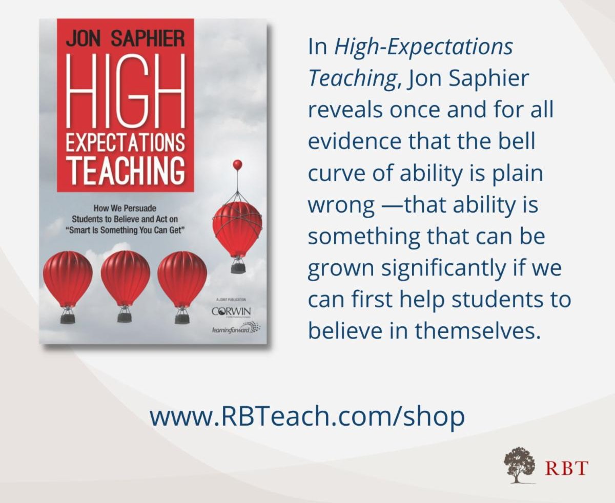 TeachRBT's tweet image. A little summer reading to recalibrate your views on intelligence.  Do you believe that smart is something you can get?  Do your students? 
#SkillfulTeaching #HighExpectations
rbteach.com/shop/products/2