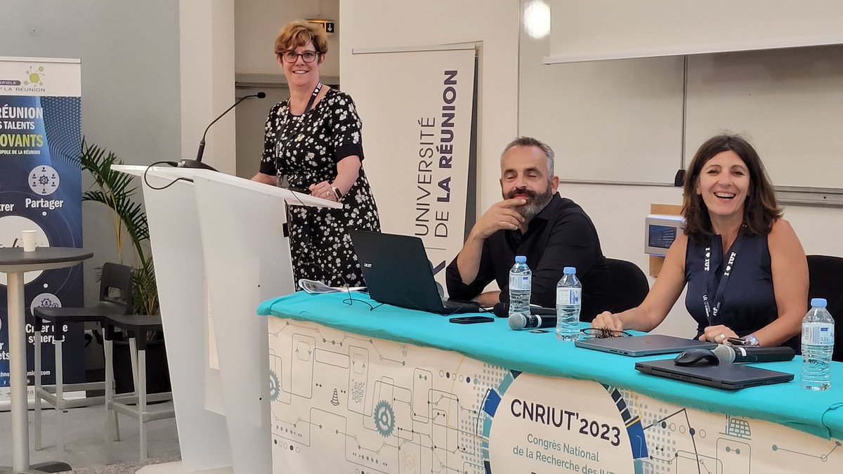 Plénière #CNRIUT2023 <a href="/ADIUTofficiel/">Assemblée des Directeurs d'IUT - ADIUT</a> à l'IUT de La Réunion <a href="/Univ_Reunion/">Université de La Réunion</a>  "pratiques de recrutements en formation et critères de sélection: représentations des équipes pédagogiques en IUT" par C Masselot, AL Ferrari @iut_bv, A. Specogna @iut_de &amp; L. Milland <a href="/IUTunivpoitiers/">IUT Poitiers-Niort-Châtellerault</a>