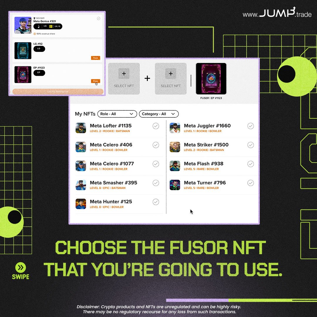 AIJTofficial's tweet photo. It's finally time!

Start fusing your NFTs now!

#NFTs #CricketNFTs #NFTCommunity #NFTGaming #NFTMarketplace https://t.co/sUQ8kXaqOs