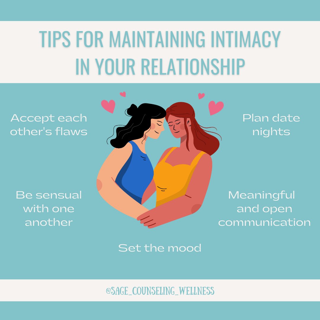 Intimacy is essential within a relationship. To keep it alive, here are some tips for maintaining intimacy: 

#intimacy #intimacycoach #intimacytip #consciousrelationships #relationshipadvice #Datingtipsforwomen #Marriagetips #couplescounseling #premaritalcounseling