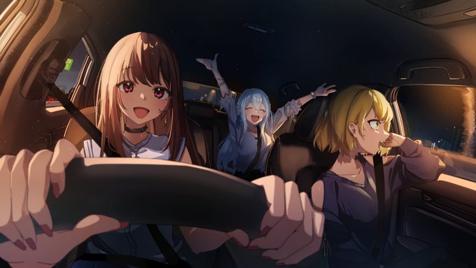 「青髪 運転」のTwitter画像/イラスト(新着)