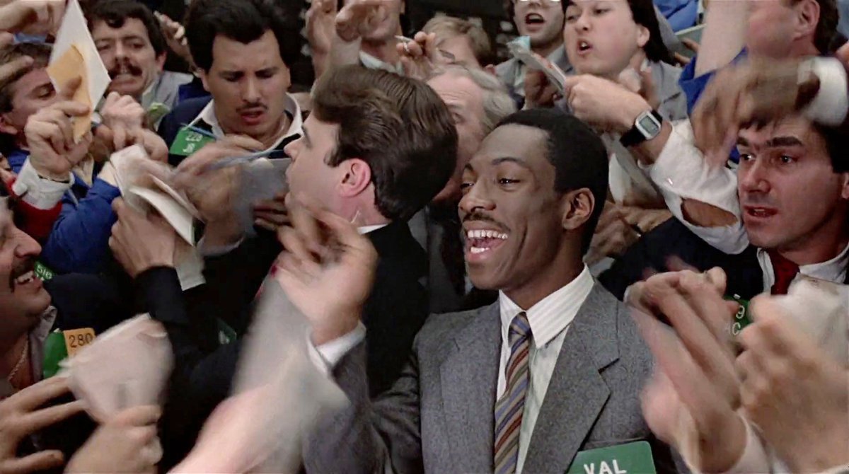 aresluoga's tweet photo. 40 years ago today, the comedy film, #TradingPlaces, directed by #JohnLandis, written by #TimothyHarris & #HerschelWeingrod, and starring #DanAykroyd, #EddieMurphy, #RalphBellamy, #DonAmeche, #DenholmElliott, and #JamieLeeCurtis, opened in US cinemas. https://t.co/ASNnQ4d2jh