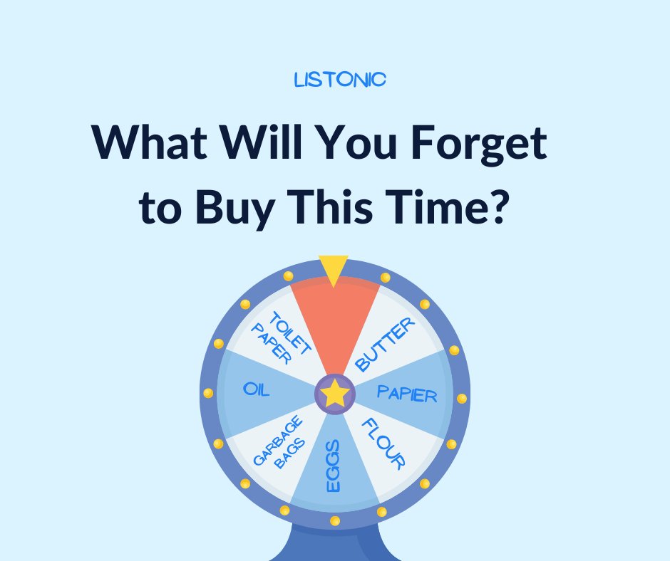 Just remember to make a shopping list, and it will remember all the items on the list, so you don't have to 😀