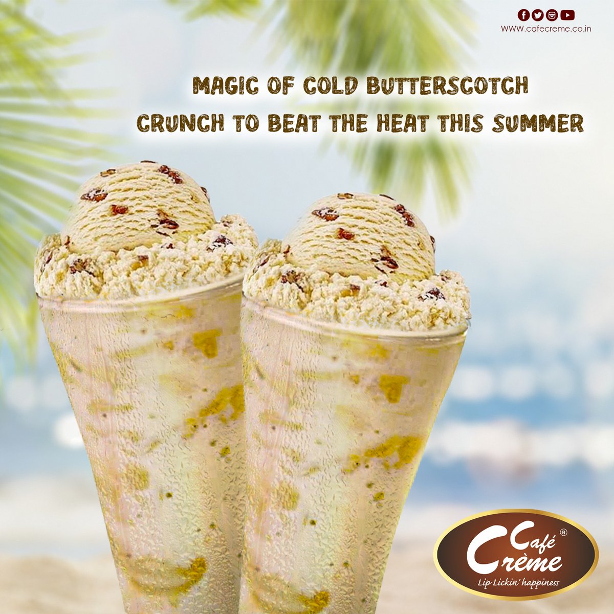 Enjoy summer ending with refreshment of Butterscotch at Cafe Creme.

#CafeCreme #KUKA #Pune #NaviMumbai #Mumbai  #Coffee #Coffeeshakes #snacks #nachos #Pizza #Butterscotch