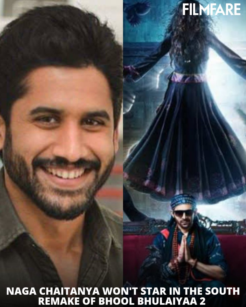 #NagaChaitanya will not star in the South remake of #KartikAaryan-starrer #BhoolBhulaiyaa2. The actor's team shared that the rumours are 'completely false'.