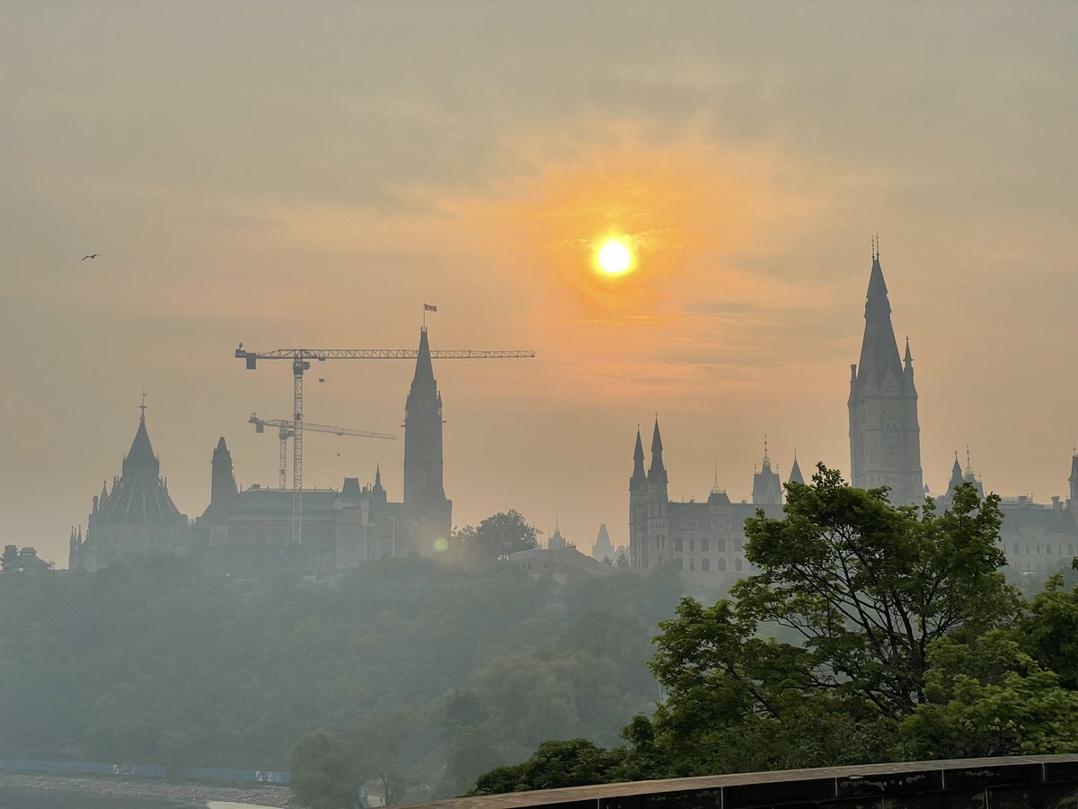 Un matin encore emboucané #nofilter #FeuxDeForêt #smog