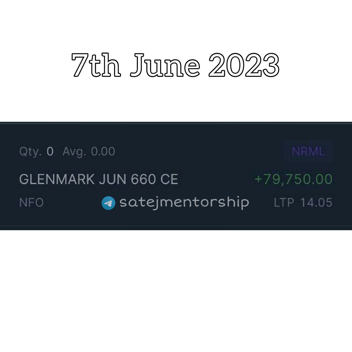 Satejmentorship's tweet photo. #Glenmark Trade Booked Profit ✅

Telegram Channel
https://t.co/BkXe6ZV9XC

#nifty50 #StocksInFocus
#StocksoftheDay #optionbuying #optiontrading #tradingpsychology https://t.co/vv0Vu2WpAP