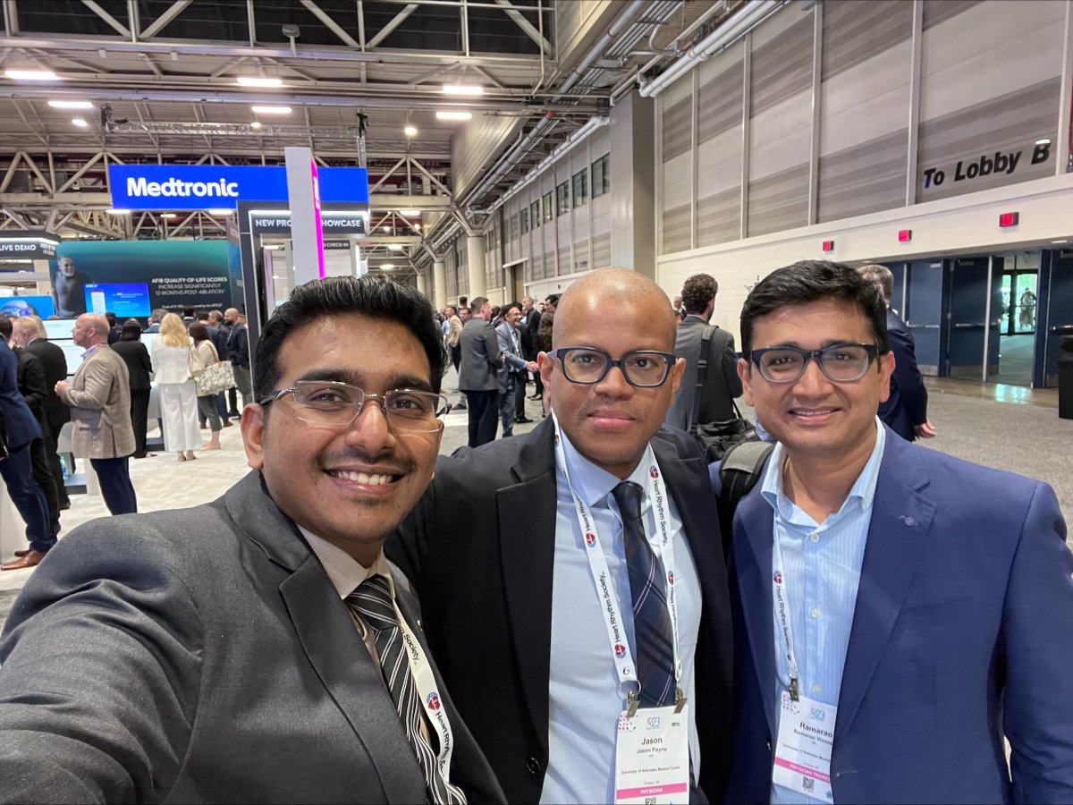 CVMedUNMC (@cvunmc) on Twitter photo Our fellow, Dr. Amjad Panickaveetttil, presented a poster on “Painful LBBB Syndrome treated with LBBB area pacing” at <a href="/HRSonline/">Heart Rhythm Society</a>
#hrs2023
<a href="/ShaneTsaiMD/">Shane Tsai</a> <a href="/Pooh_Velagapudi/">Poonam Velagapudi</a> <a href="/asimshabbir54/">Asim Shabbir, MD</a> <a href="/MansiOberoi7/">Mansi Oberoi</a> <a href="/Kristen_BrownMD/">Kristen N. Brown, MD🫀</a> <a href="/unmc/">University of Nebraska Medical Center</a> <a href="/UNMC_IM/">UNMC Department of Internal Medicine</a> <a href="/DaHuskers/">Daniel R. Anderson</a> <a href="/swlundgren/">Scott Lundgren</a> Our fellow, Dr. Amjad Panickaveetttil, presented a poster on “Painful LBBB Syndrome treated with LBBB area pacing” at <a href="/HRSonline/">Heart Rhythm Society</a>
#hrs2023
<a href="/ShaneTsaiMD/">Shane Tsai</a> <a href="/Pooh_Velagapudi/">Poonam Velagapudi</a> <a href="/asimshabbir54/">Asim Shabbir, MD</a> <a href="/MansiOberoi7/">Mansi Oberoi</a> <a href="/Kristen_BrownMD/">Kristen N. Brown, MD🫀</a> <a href="/unmc/">University of Nebraska Medical Center</a> <a href="/UNMC_IM/">UNMC Department of Internal Medicine</a> <a href="/DaHuskers/">Daniel R. Anderson</a> <a href="/swlundgren/">Scott Lundgren</a>