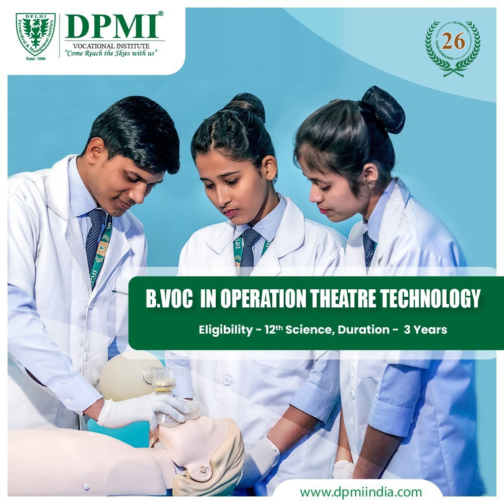 Join our Operation Theatre Technology Paramedical Degree/Diploma Program with just three/two years training from DPMI.
Visit: Dpmiindia.com/operation-thea…

#OperationTheatreTechnology #OTTechnician #MedicalLabTechnician #DMLT #DOTT #ParamedicalCourses #XRaytechnician #Radiographer