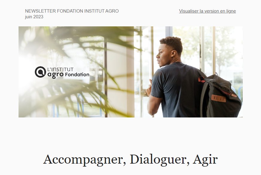 Découvrez les dernières Actus de la Fondation de l'Institut Agro ! 😉

mailchi.mp/739084e2ec88/i…