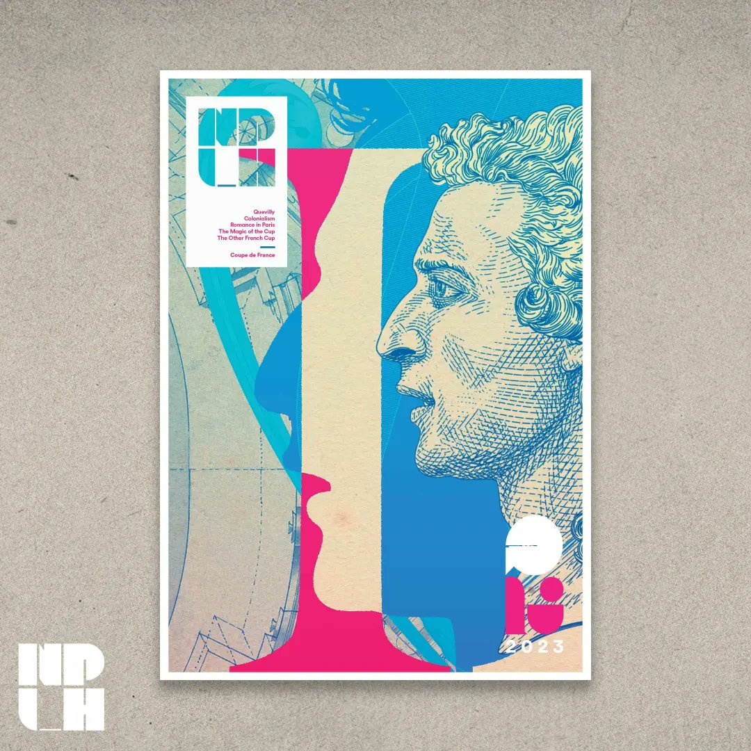 NPLHMAG's tweet photo. 🚨Available for pre-order and shipping from 1 July🚨

Our Q2 zine focus is the Coupe de France featuring Quevilly, Colonialism + more

Papin gets the @charlesdrawin treatment with our cover/poster a nod to the icons hattrick in his only final appearance.

https://t.co/G5HdcRDmC9 https://t.co/nMaAoIVs8y