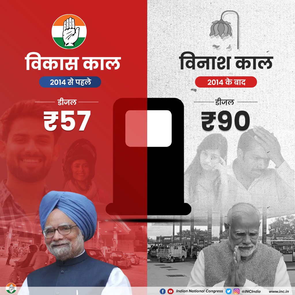 INCIndia's tweet photo. विकास काल                            विनाश काल https://t.co/3DFa8wdp5g
