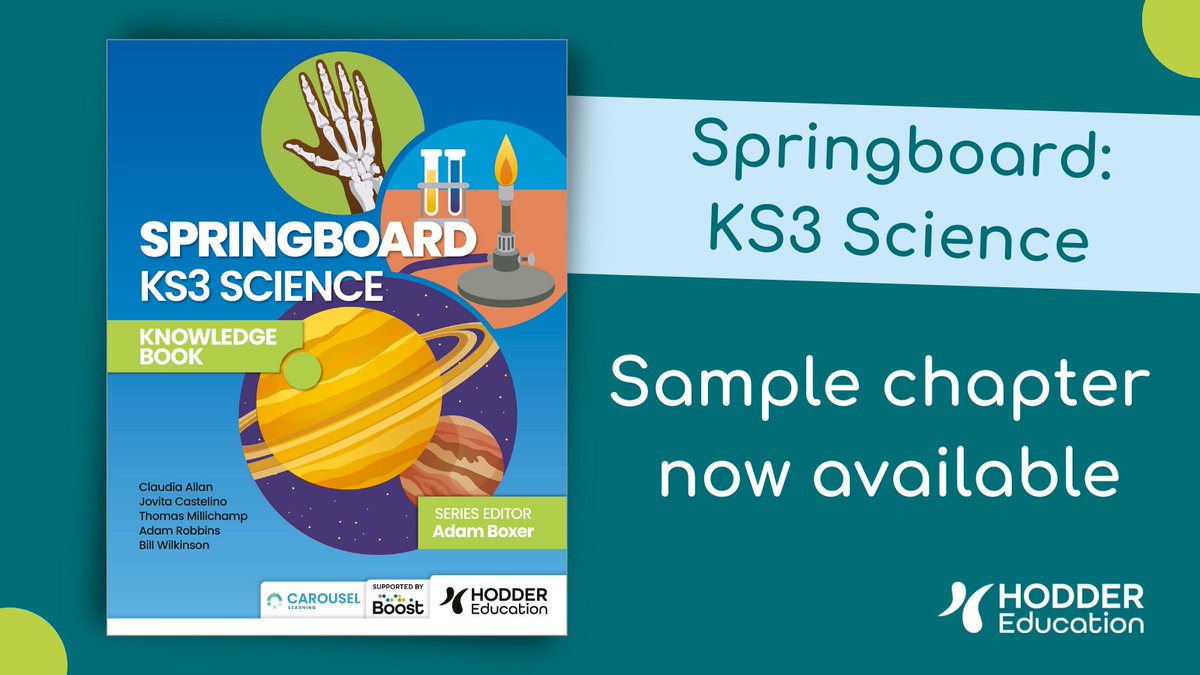 Hachette_Learn's tweet photo. The wait is over! We're delighted to share an early access sample for our upcoming Springboard: KS3 Science series. Keep up to date with the latest news (including an exciting cover reveal coming soon) by signing up: https://t.co/rxpi9cnckN #ks3science #springboardscience https://t.co/jCkJiV5Ug2