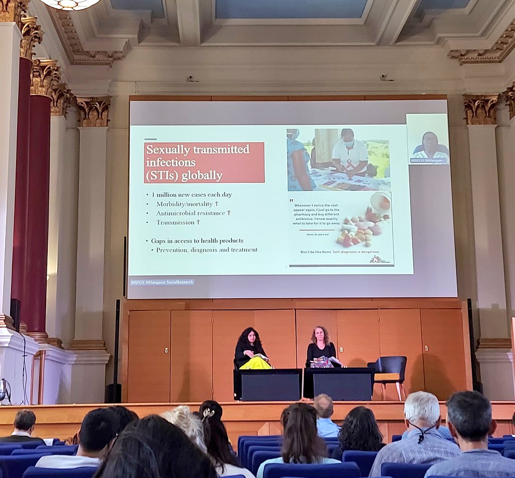 .@neha_s_singh open's the session on reproductive health in precarious settings at #msfsci. Learning more about the difficulty of providing sexual and reproductive health services to women in lower income countries