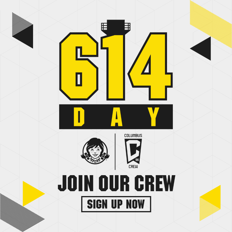 ColumbusCrew's tweet photo. Creating access to the beautiful game and celebrating our city 🙌

Crew leadership, First Team players &amp; Crew 2 members will be at locations throughout Columbus to celebrate our city on June 14. Parents and guardians can enroll their kids for 614 Day soccer participation now.