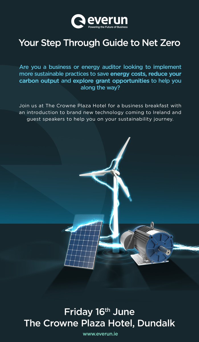 Join us for "Your Step Through Guide to Net Zero" breakfast morning on the 16th June. Don't get left behind when it comes to sustainability. 

Book Now to avoid missing out!

eventbrite.co.uk/e/your-step-th…
