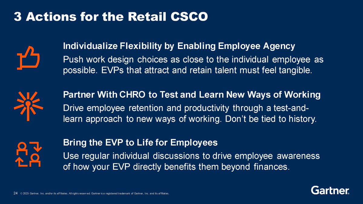 #IN To attract and retain #talent,  your EVP must evolve even further. Here's how 🔽

#GartnerSC #Retail #SupplyChain