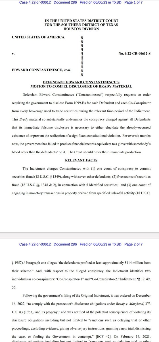 Erika on Twitter: "Motion to Compel & Response-Defense: have not rec'd