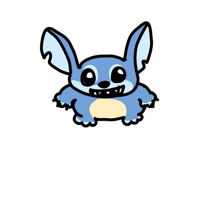 #うろ覚えスティッチ描けるかなチャレンジ