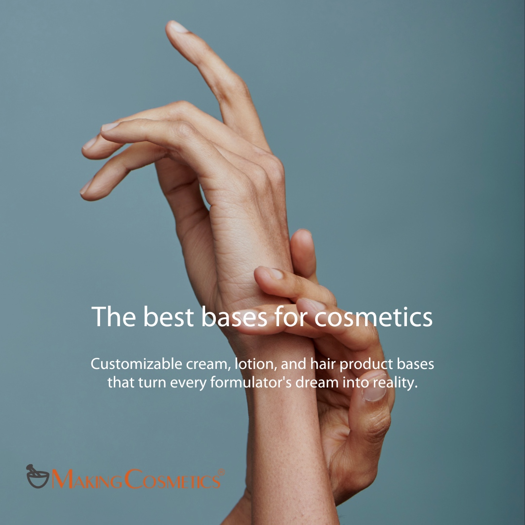 Simply add any active, fragrance, and/or colors to create your own unique products for skin and hair.
Our highest quality bases come at wholesale prices and help turn your production dreams into "shelf-life" reality.

makingcosmetics.com