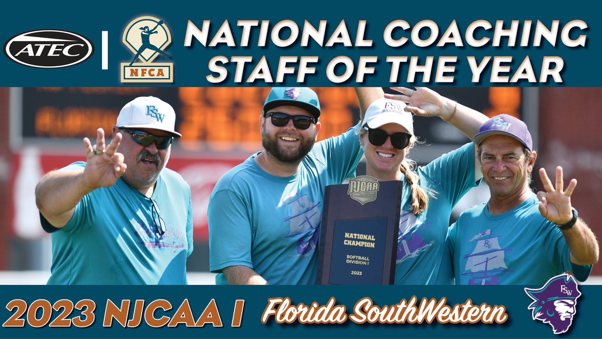 🚨 AWARDS ALERT: Congratulations to the 2023 ATEC / NFCA NJCAA Division I National Coaching Staff of the Year, <a href="/fswsoftball/">FSW Softball</a>! 🥎

🔗 nfca.org/divnews/genera…