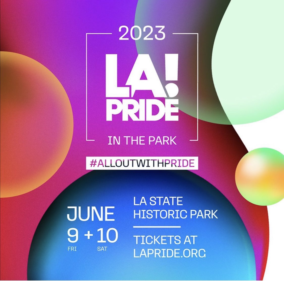 LegionOfBloomCA's tweet photo. SAVE THE DATE! ๐
Show Your LAPride.
We can't wait to see you at LA Pride in the Park on June 9 & 10 at Los Angeles State Historic Park. #alloutwithpride
Click @lapride username for more LA Pride info! https://t.co/MDmL1Pd6uK