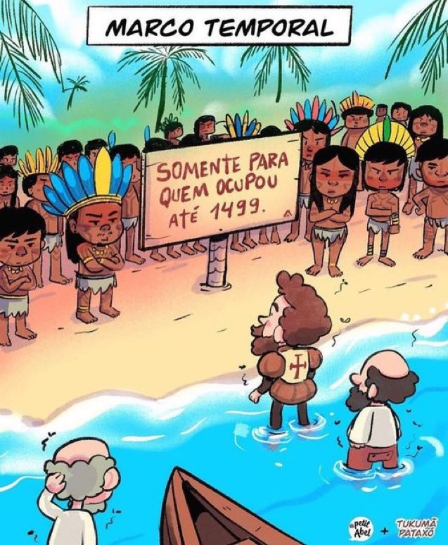 CafeComNoticia_'s tweet photo. Por justiça então, esse deveria ser o marco temporal, correto? https://t.co/XF1ngmT7Nh