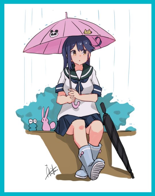「blue umbrella」 illustration images(Latest｜RT&Fav:50)
