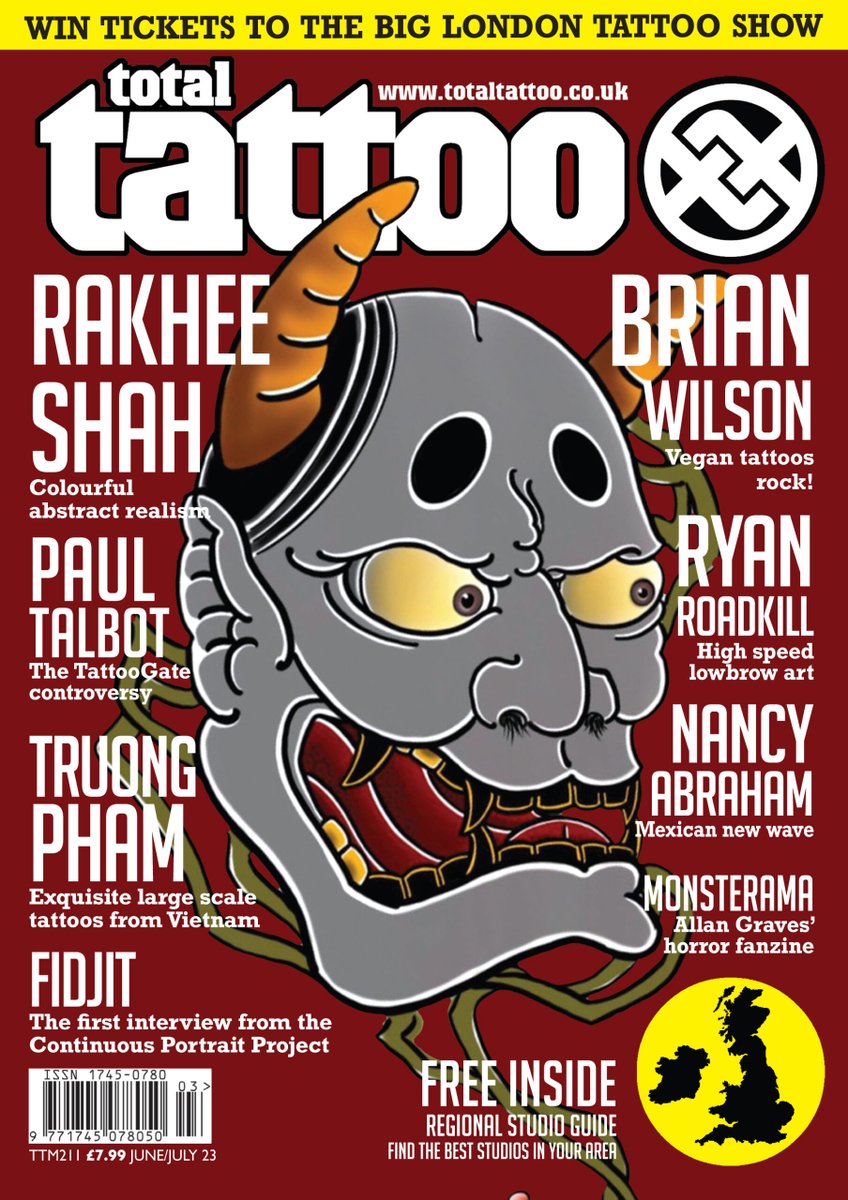 ISSUE 211 is now out! Grab your copy at totaltattoo.co.uk - or in all good stores including W H Smiths. <a href="/WHSmith/">WHSmith</a> 

THE UKS ONLY TATTOO MAGAZINE FOR TATTOOISTS AND TATTOO FANS