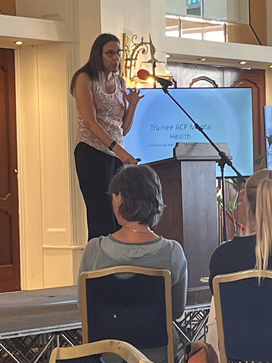 jodie02's tweet photo. Our very own Linda Rowse Trainee ACP @CFTDementiaCare @CareLiaison @JoyWill81374131 talking about her experience as a trainee working within and over our pathways. At todays AP conference. Congratulations Linda you were fab! @gp_kernow @CornwallIoSAdvP https://t.co/GLGUo6SzwA