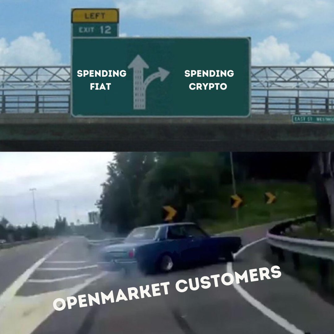 💸 Spending #Fiat or 💰🌐 Spending #Crypto? 
OpenMarket.ae customers know which road leads to savings and #financialfreedom! 🤑