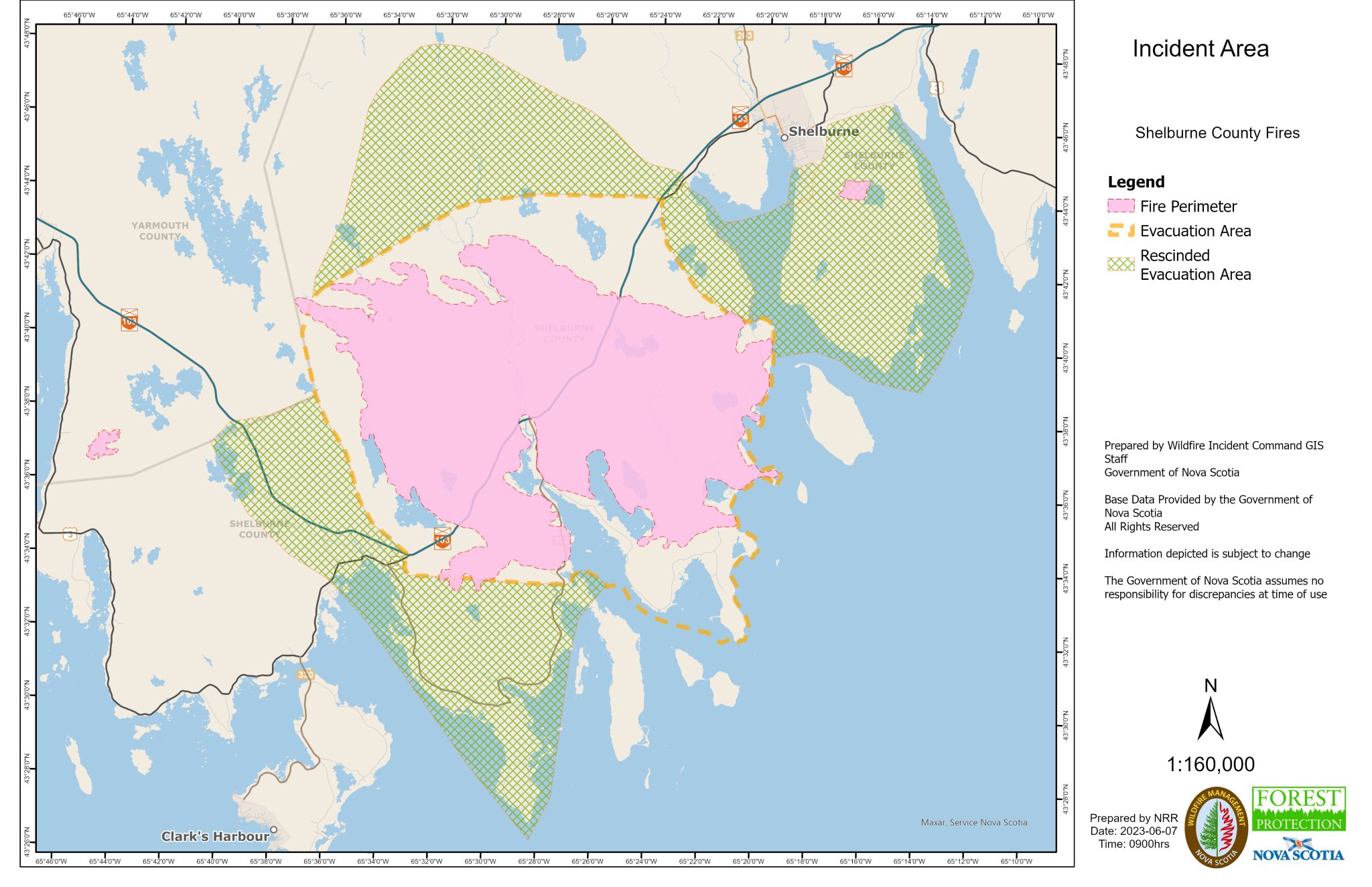 Nova Scotia Gov. on Twitter "Here are the latest wildfire maps for