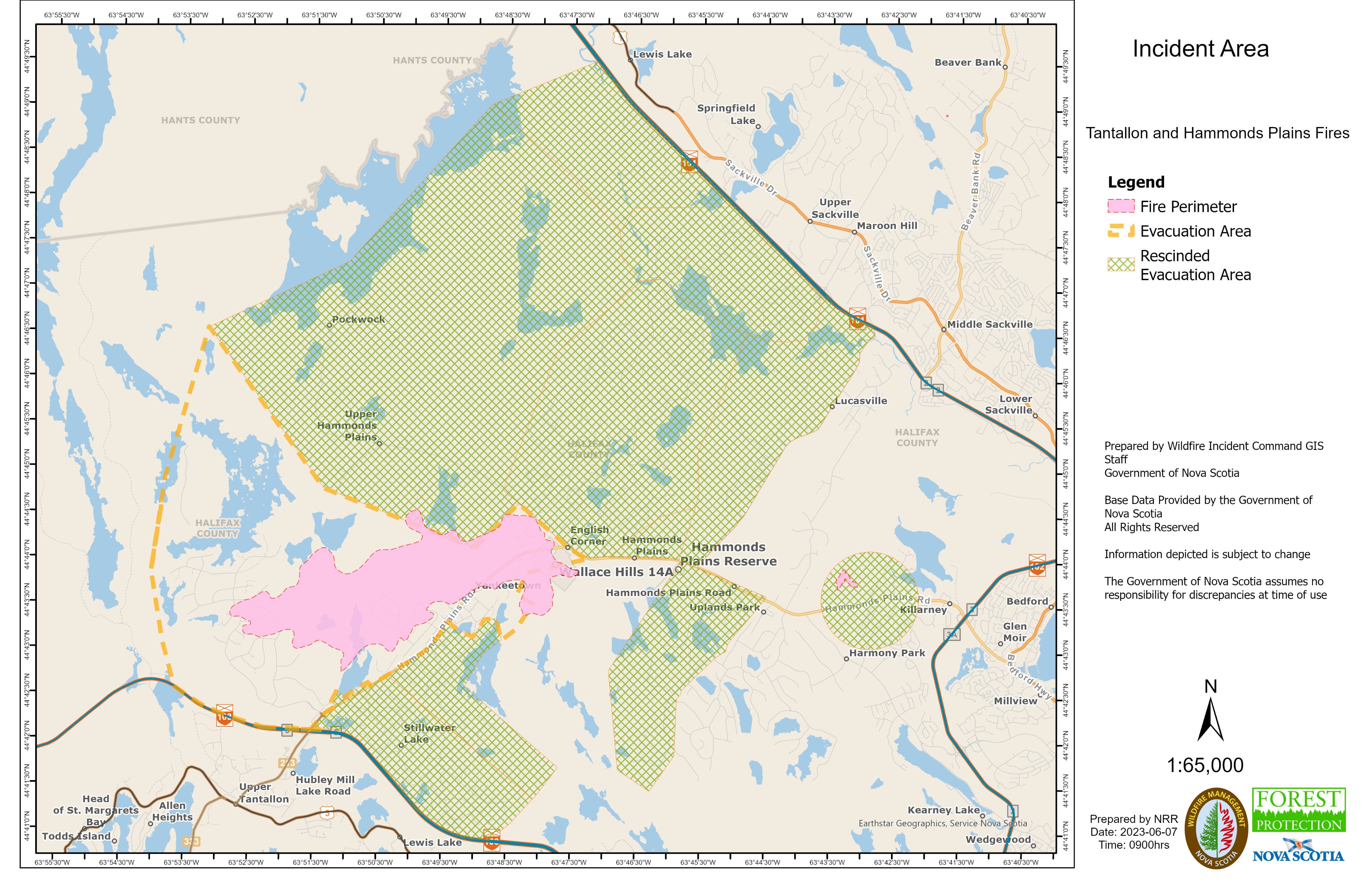 Nova Scotia Gov. on Twitter "Here are the latest wildfire maps for