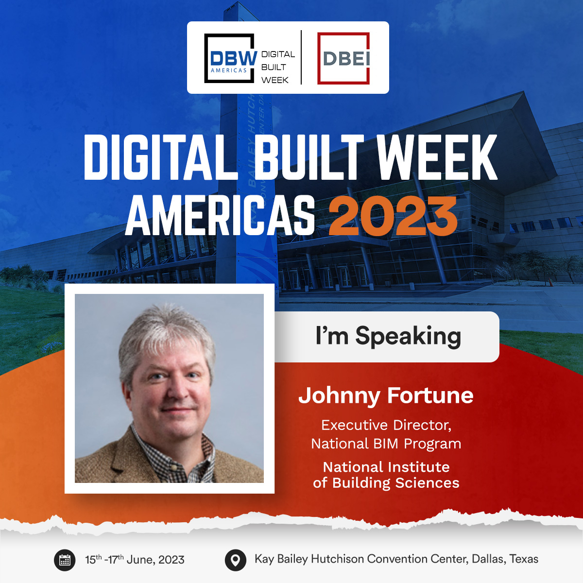 DbeiGlobal's tweet photo. Its almost time! Join Johnny at #DBWa to look at the future of BIM in the AECO industry.

Johnny Fortune, Executive Director at the National Institute of Building Sciences, joins us as a Speaker for #DBWa2023.

#DBEI #DBEIevents #DTS2023 #BILT #BCS2023 #Dataday #DBWa2023 https://t.co/ltWUaHNgfD