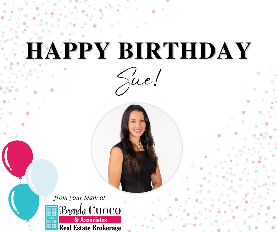 Everyone help us wish our Sue Hutchinson a very Happy Birthday!

We ❤️ you and hope you have the BEST day!

#SellingHomesLikeABoss #TeamCuoco #TheATeam #BrendaCuocoAndAssociates #SellFast #SellHigh #RealEstateBrokerage #RealEstate #SupportLocal #BCACares #WomanOwnedBusiness