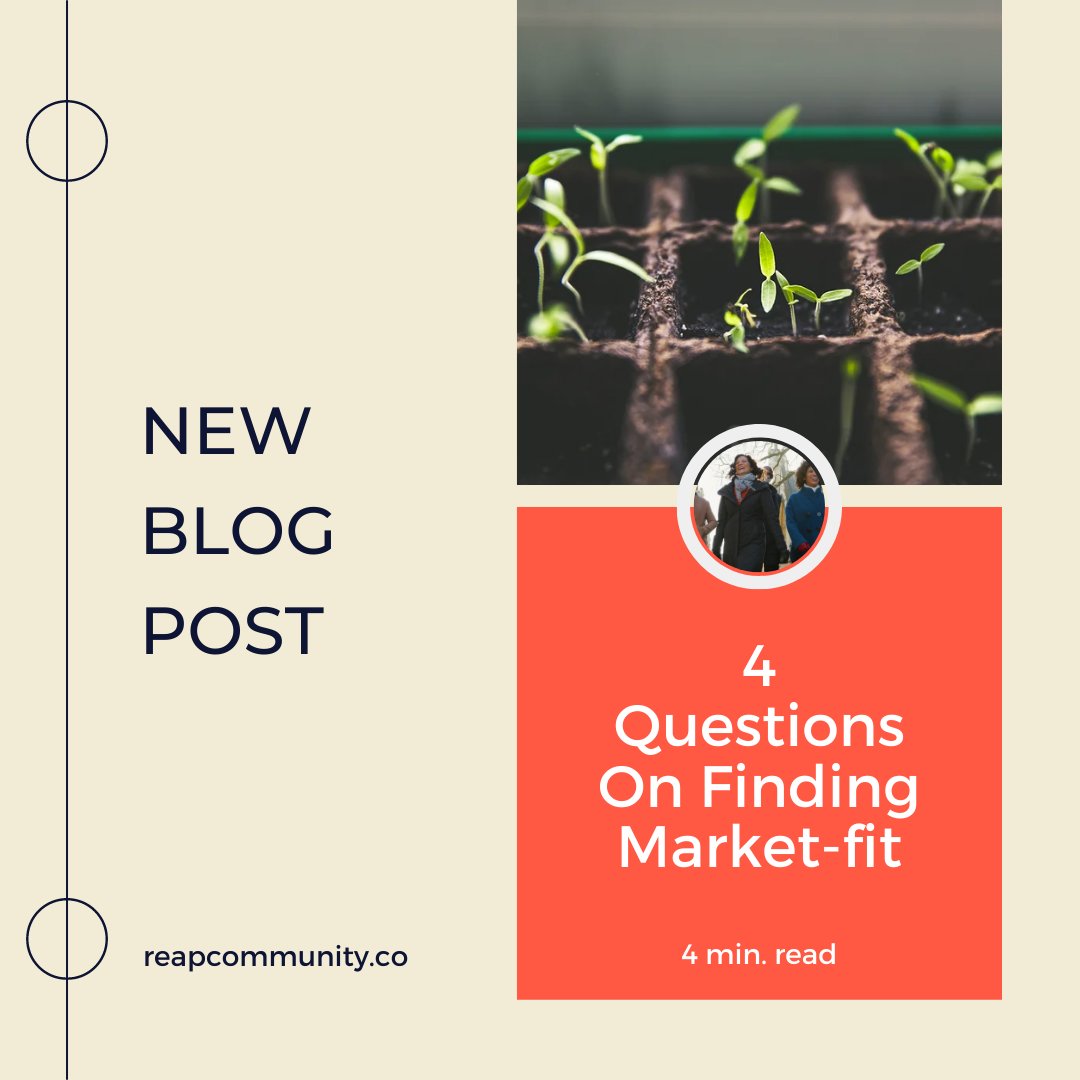 ReapCommunity's tweet image. In a recent meet-and-greet, our Reap #advisor shared his wisdom gleaned from years of experience to help entrepreneurs overcome their challenges in finding market-fit.

Read here: reapcommunity.co/post/4-questio…
#MarketFit #EntrepreneurLife